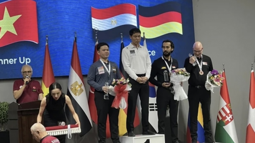 Billiard player Bao Phuonng Vinh finishes second at Ankara World Cup